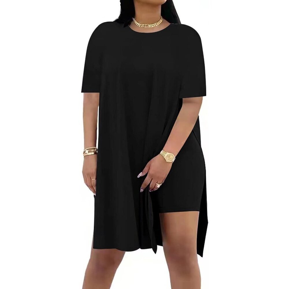 Women Plus Size 2 Piece Set Shorts and Top Tracksuit Athletic Casual
